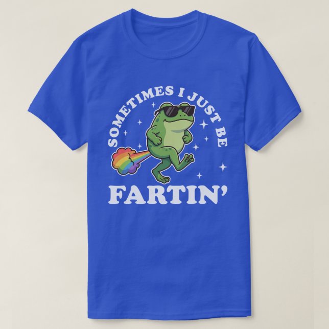 Camiseta Eu Só Estou Sendo um Sapo Engraçado de Arco-Íris q (Frente do Design)