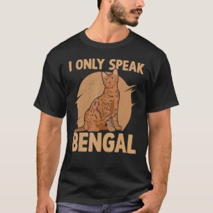 Camiseta Eu Só Falo Gato Bengala