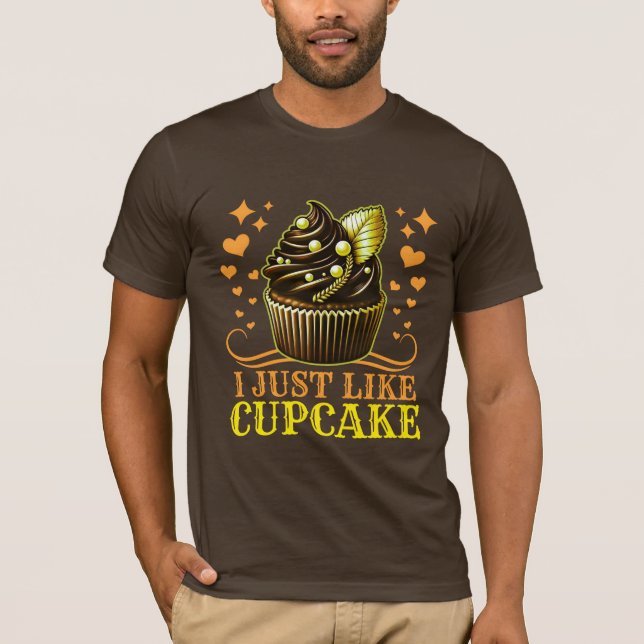 Camiseta eu só gosto de cupcake (Frente)