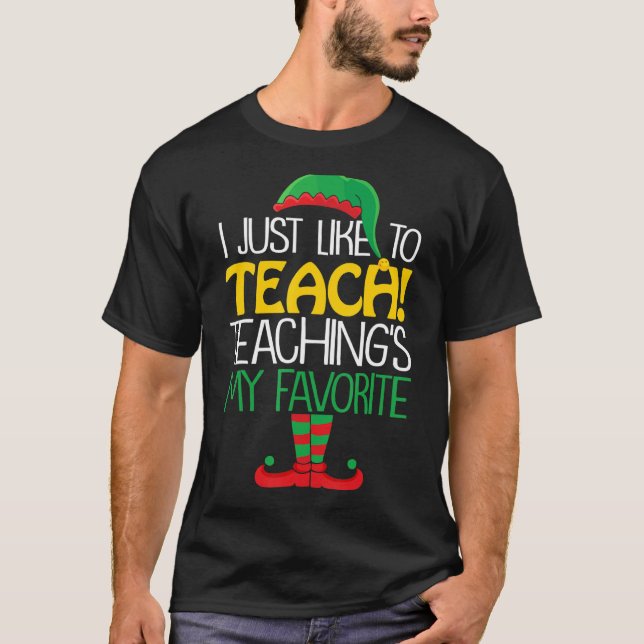 Camiseta Eu só gosto de ensinar meus professores favoritos (Frente)