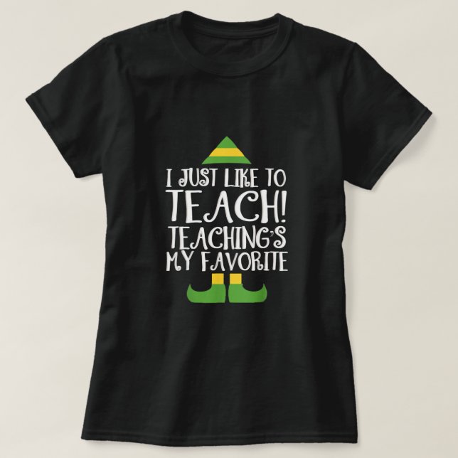 Camiseta Eu só gosto de ensinar meus professores favoritos (Frente do Design)