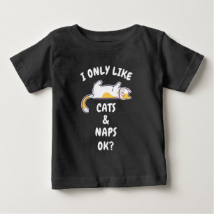 CAMISETA EU SÓ GOSTO DE GATOS & SONECAS OK?