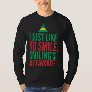 Camiseta Eu só gosto de sorrir é meu X-mas favorito
