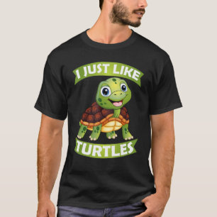 Camiseta Eu Só Gosto De Tartarugas Água Tartaruga Anim Mar
