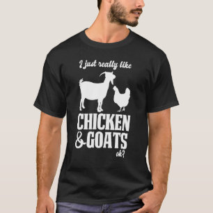 Camiseta Eu Só Gosto Muito de Cabras de Frango Menina Frang