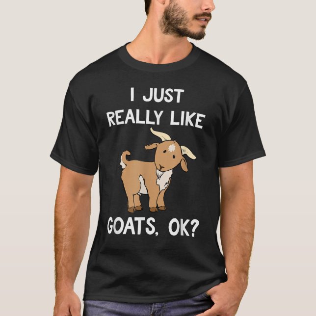 Camiseta Eu Só Gosto Muito De Cabras OK (Frente)