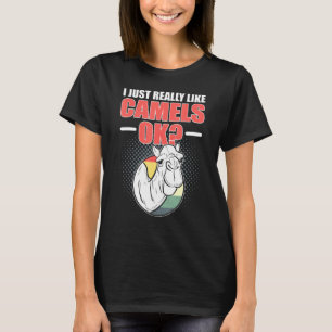Camiseta Eu Só Gosto Muito de Camelos Ok Camelos Mulheres