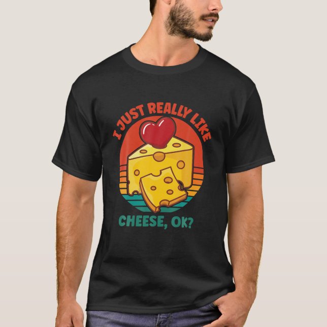 Camiseta Eu Só Gosto Muito De Queijo OK (Frente)