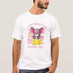 Camiseta Eu Só Gosto Muito De Queijo OK