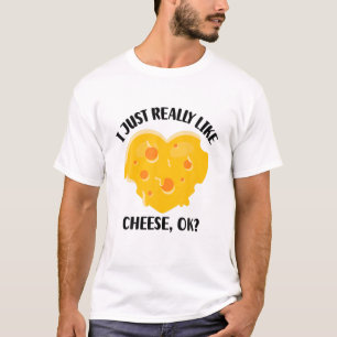 Camiseta Eu Só Gosto Muito De Queijo OK
