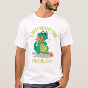 Camiseta Eu Só Gosto Muito De Queijo OK
