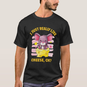 Camiseta Eu Só Gosto Muito De Queijo OK