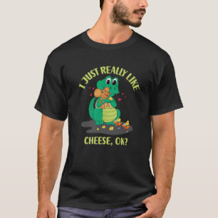 Camiseta Eu Só Gosto Muito De Queijo OK