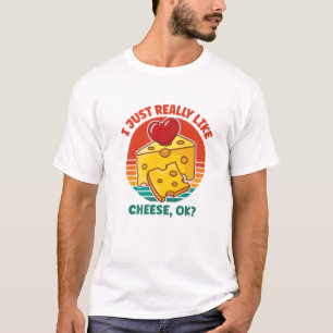 Camiseta Eu Só Gosto Muito De Queijo OK
