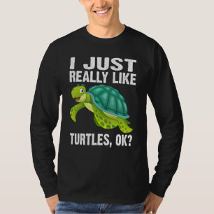 Camiseta Eu Só Gosto Muito de Tartarugas Ok Tartaruga Mari