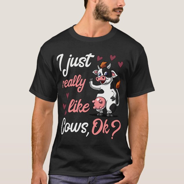 Camiseta Eu Só Gosto Muito de Vacas (Frente)
