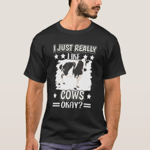 Camiseta Eu Só Gosto Muito de Vacas Okay Vaca
