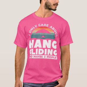 Camiseta Eu Só Me Importo Com Asa Delta E Talvez 3 Pessoas