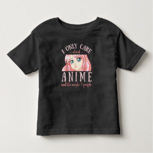 Camiseta Eu Só Me Preocupo Com Animes E Talvez 3 Pessoas