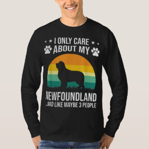 Camiseta Eu Só Me Preocupo Com Meu Cachorro Da Terra Nova
