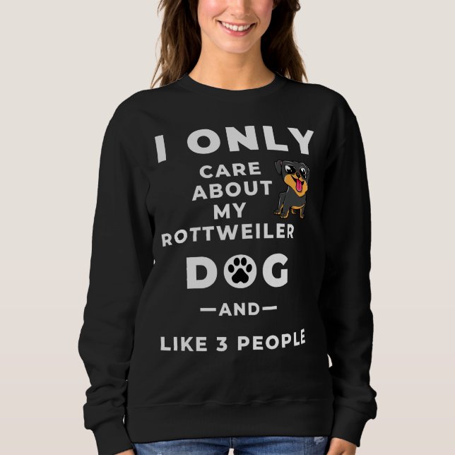 Camiseta Eu Só Me Preocupo Com Meu Cachorro Rotuleiro E Tip (Frente)