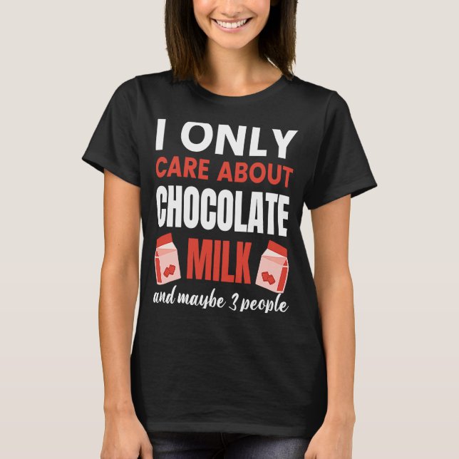 Camiseta Eu Só Me Preocupo Com O Gráfico Da Comida De Choco (Frente)