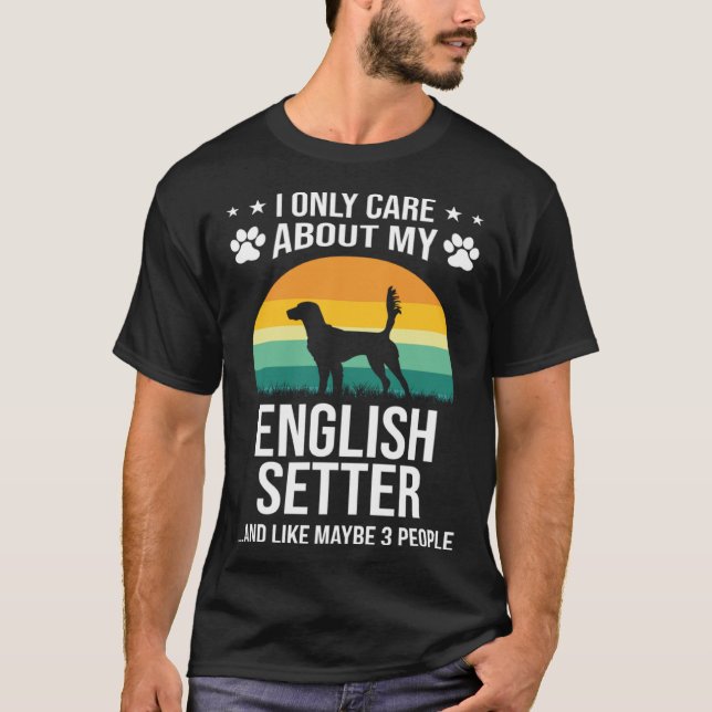 Camiseta Eu Só Me Preocupo Com O Meu Cachorro De Setores In (Frente)