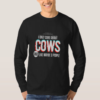 Camiseta Eu Só Me Preocupo E Me Obcecei Com As Vacas Fazend
