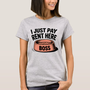 Camiseta Eu Só Pago o Aluguel Aqui Citação Divertida de C