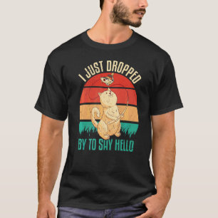 Camiseta Eu Só Passei Para Dizer Olá Tanque de Peixes Koi C