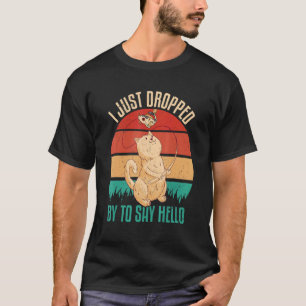 Camiseta Eu Só Passei Para Dizer Olá Tanque de Peixes Koi C