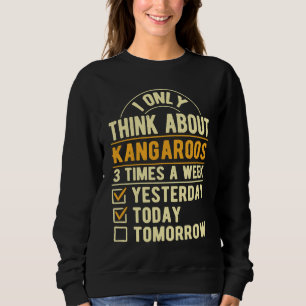 Camiseta Eu Só Penso Em Cangurus Humor Australiano