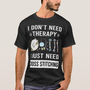 Camiseta Eu Só Preciso de Bordado Cruzado
