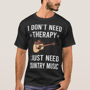 Camiseta Eu Só Preciso De Música country