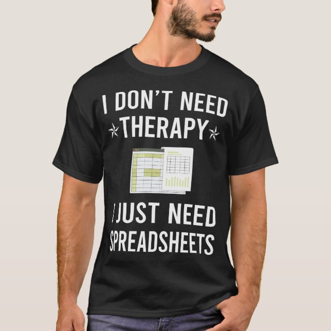 Camiseta Eu Só Preciso de Planilhas Planilhas (Frente)