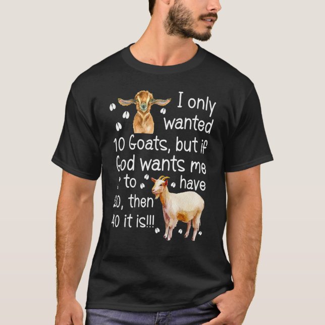 Camiseta Eu Só Queria 10 Caprinos Farmer (Frente)