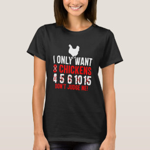 Camiseta Eu Só Quero 3 Galinhas Aves Galinha Engraçada Aman