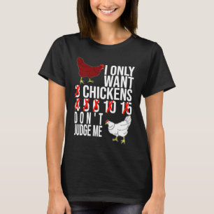 Camiseta Eu Só Quero 3 Galinhas Não Me Julgue Fazenda de G