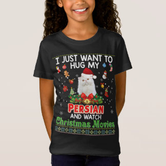 Camiseta Eu Só Quero Abraçar Meu Gato Persa E Ver Cristo