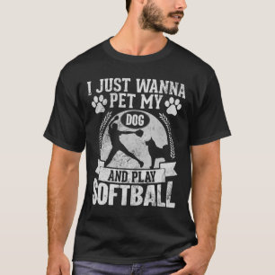 Camiseta Eu só quero acariciar cachorro e brincar suave Men