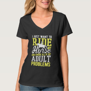 Camiseta Eu Só Quero Andar De Cavalo Divertido Andando De C