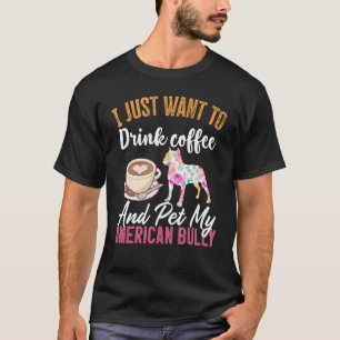 Camiseta Eu só quero beber café e comer meu americano