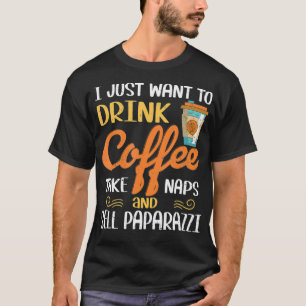 Camiseta Eu Só Quero Beber Café Levar Notas Vender Paparaz