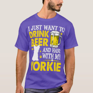 Camiseta Eu Só Quero Beber Cerveja Com Meu T