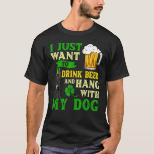 Camiseta Eu Só Quero Beber Cerveja E Aguentar Com Português
