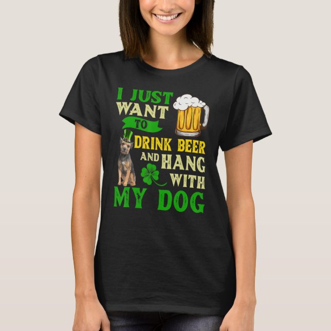 Camiseta Eu Só Quero Beber Cerveja E Ficar Com A Minha Fron (Frente)