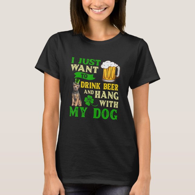 Camiseta Eu Só Quero Beber Cerveja E Ficar Com A Minha Fron (Frente)