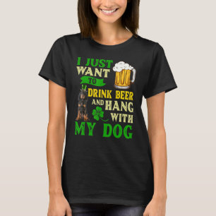 Camiseta Eu Só Quero Beber Cerveja E Preto E Tan Coonho