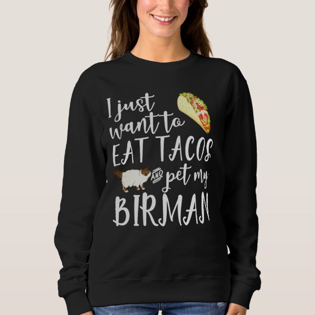 Camiseta Eu Só Quero Comer Tacos E Me Divertir Com Meu Birm (Frente)