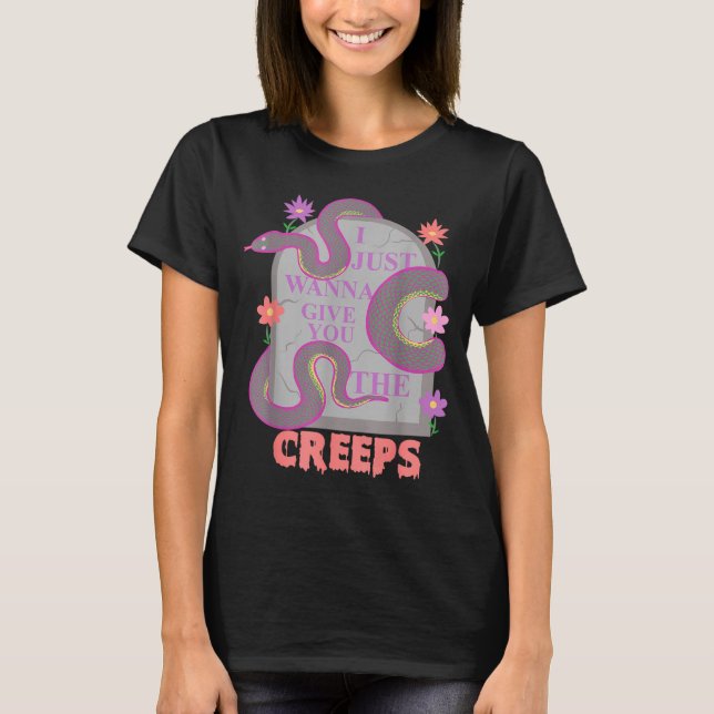 Camiseta Eu Só Quero Dar Arrepios Em Você - Goth Valentine  (Frente)